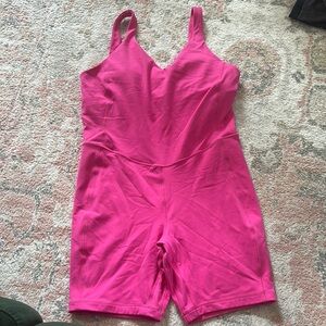 Like New Size 14 Lululemon Athletica Sonic Pink Align Romper